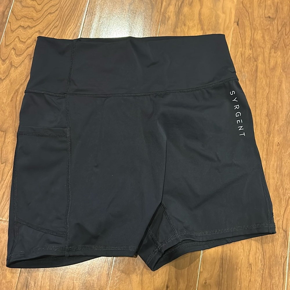 black workout spandex